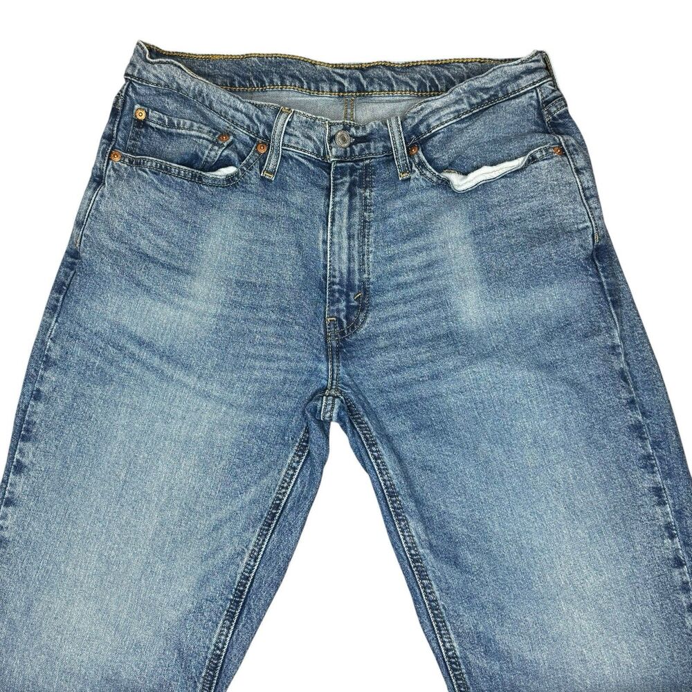 Levis 541 Men 34x34 (32x34) Athletic Taper Fit Medium Blue Wash Stretchable - Picture 4 of 7